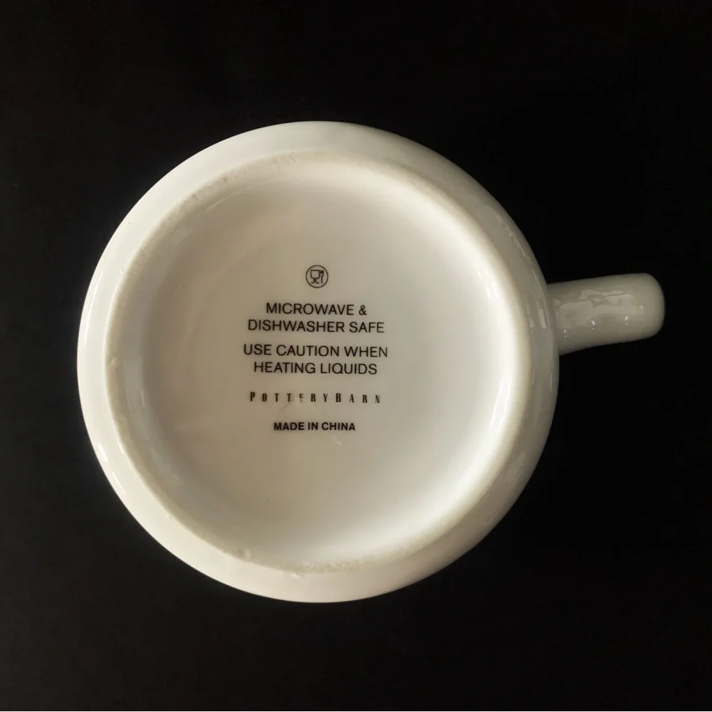 Pottery Barn L Initial Monogram Mug - Picture 3 of 4